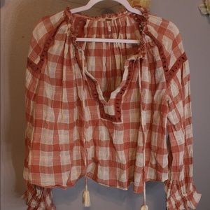 Boho free people blouse